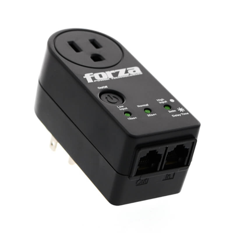 Regulador de voltaje Forza RJ45 1 salida - 110V FVP-1201N
