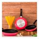 Juego de Sartenes Picca Turín 3 Piezas Dyflon Rosado