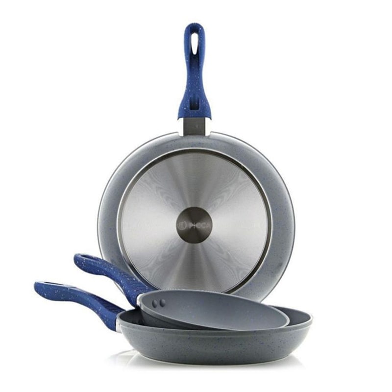 Juego de Sartenes Picca 3 Piezas Mármol Gris
