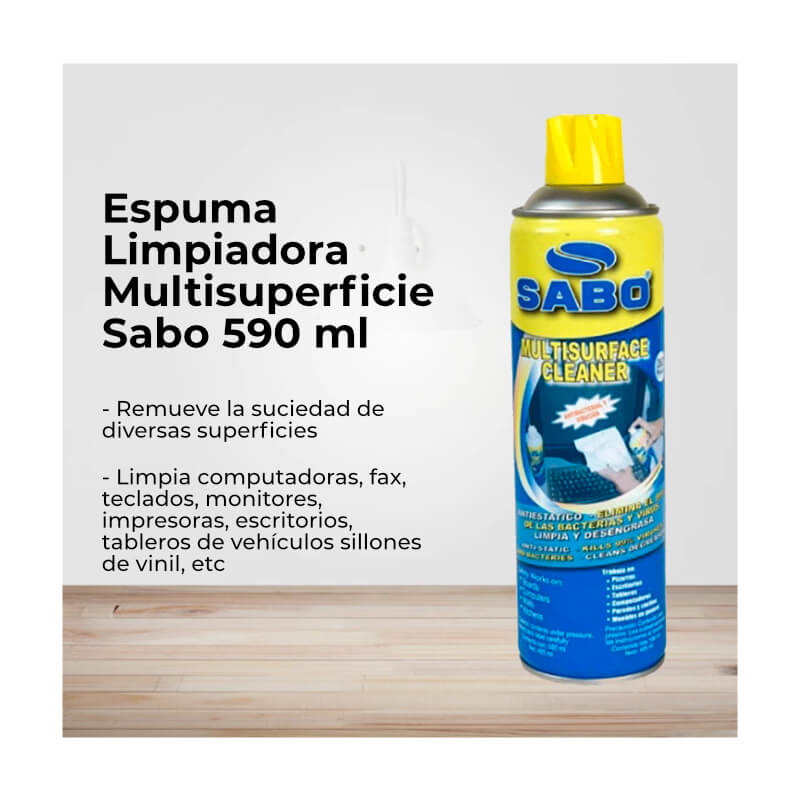 Espuma Limpiadora Multisuperficie Sabo 590 ml