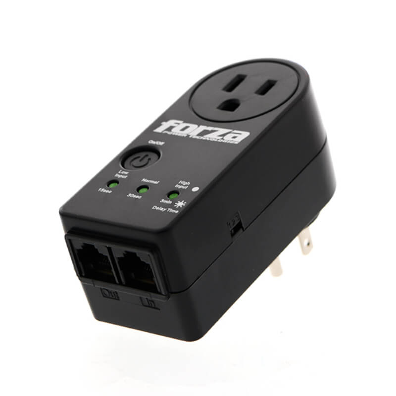 Regulador de voltaje Forza RJ45 1 salida - 110V  FVP-1201N
