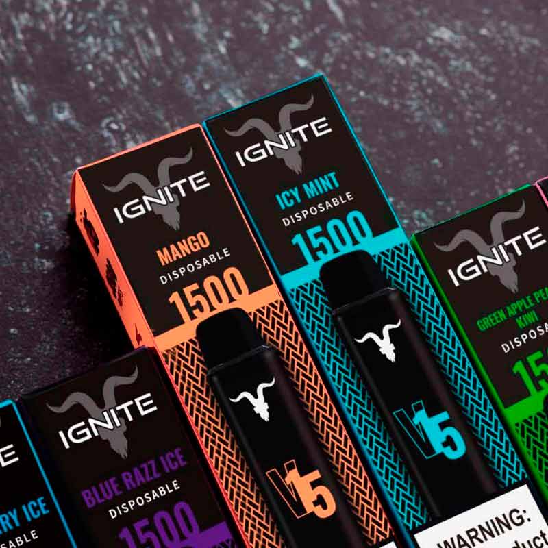 Vape Electrónico Ignite V15 1500 Puffs Nic 5g Peach