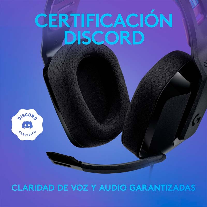 Audífonos tipo Headset Logitech G335 Lightspeed RGB Alámbricos Negro