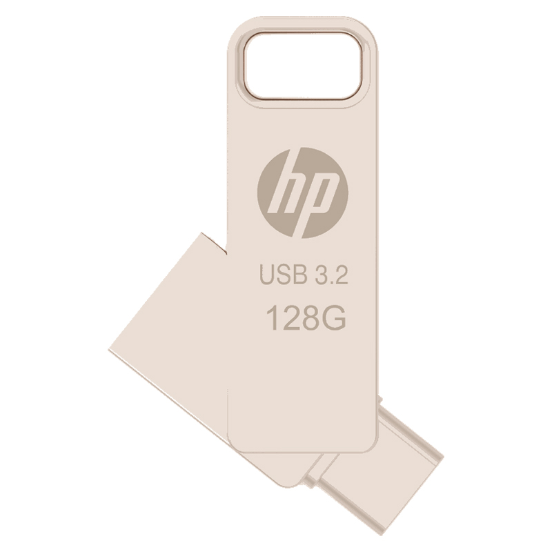 Memoria USB HP OTG Tipo C 128GB x206c 3.2 Dorado