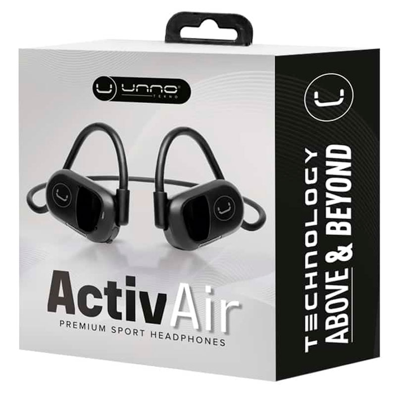 Audífonos Bluetooth UNNO TEKNO Open-Ear ActivAir con Micrófono Negro