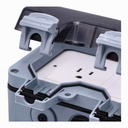 Tomacorriente Inteligente con Cubierta VTA+ 2 Tomas Smart Home Wi-Fi para Exteriores