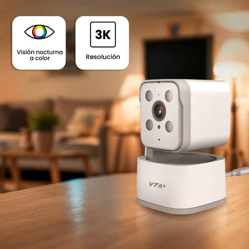 Cámara Inteligente VTA+ Primus II 3K con Rotación Smart Home