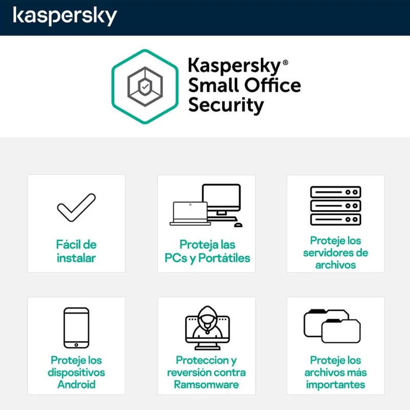 Licencia Kaspersky Para Dispositivos Small Office Security 8 ***FISICA***
