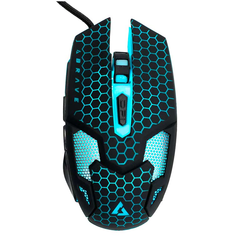 Teclado y Mouse Gaming Alámbrico UnnoTekno Brave Negro USB Ingles + Mousepad