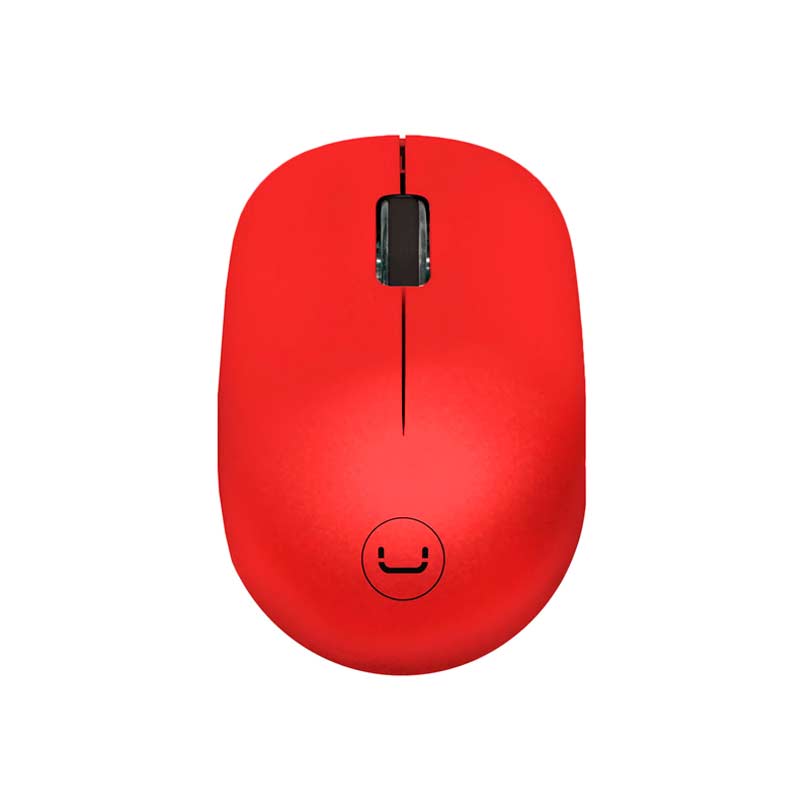 Mouse Inalámbrico UnnoTekno Curve 1200DPI Rojo