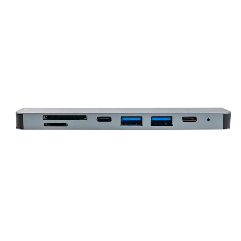 Hub UnnoTekno 7 Puertos USB-C Plateado