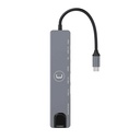 Hub UnnoTekno 8 Puertos USB-C Gris