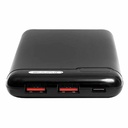PowerBank UnnoTekno10000mAh Negro USB/USB-C