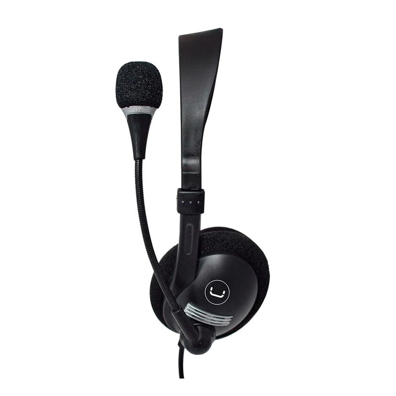 Audífonos Tipo Headset UnnoTekno USB  Ace5 Con Micrófono Negro