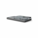 Cargador Inalámbrico UnnoTekno PW5119BK 3 en 1 ChargePro 15 W Gris