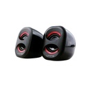 Bocina 2.0 UnnoTekno Brazza SP9012RD 6W Negro y Rojo