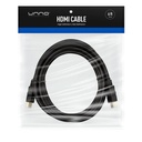Cable HDMI UnnoTekno CB4106BK 1.8 Metros Macho-Macho Negro