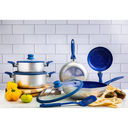 Batería de Cocina Picca 9 Piezas Plata Azul