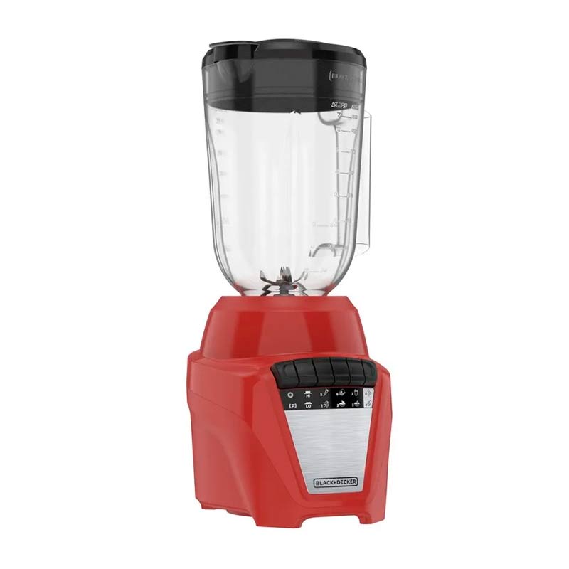 Licuadora Black+Decker Ice Crush 8 Velocidades Jarra de Plástico 1.6 Lt Roja