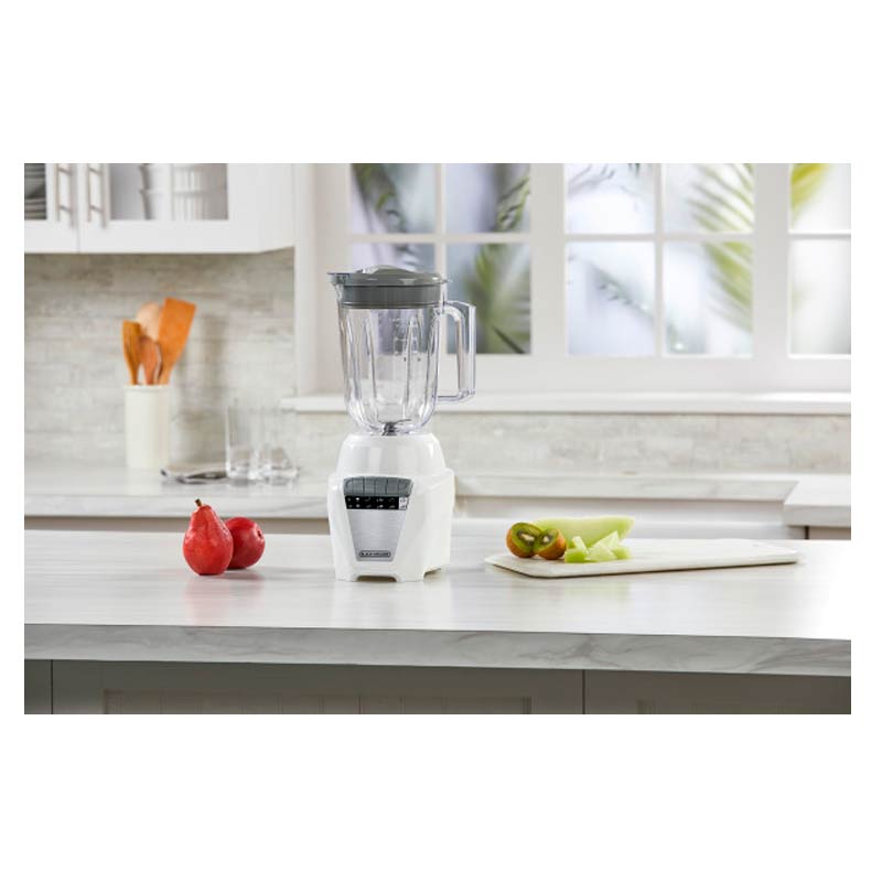 Licuadora Black+Decker Ice Crush 8 Velocidades Jarra de Plástico 1.65 Lt Blanco 700W