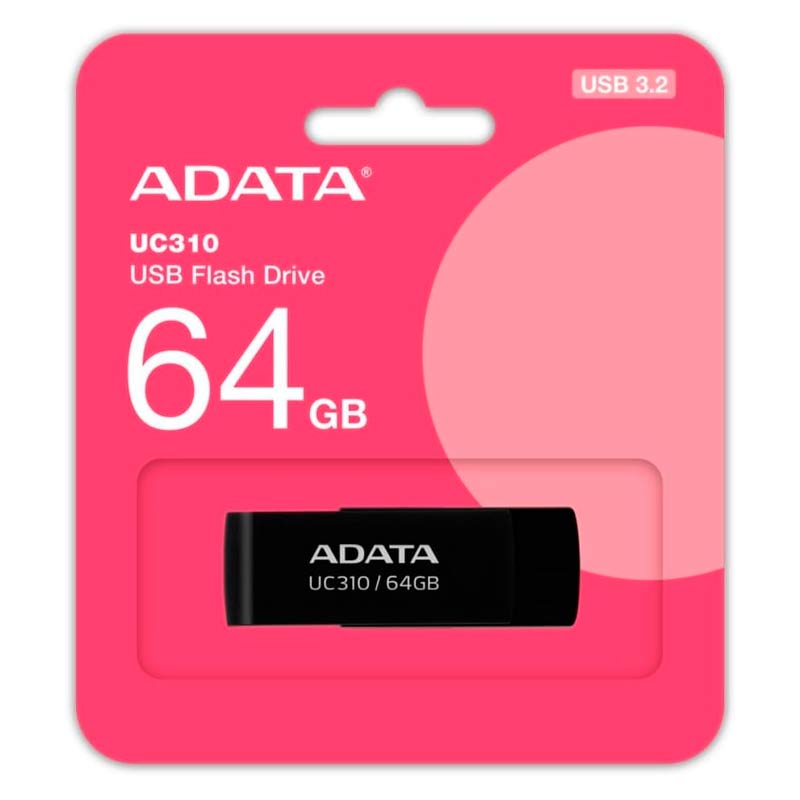 Memoria USB ADATA 64GB UC310 3.2 Negro