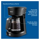 Cafetera Oster BVSTDCS12B 12 Tazas Negra