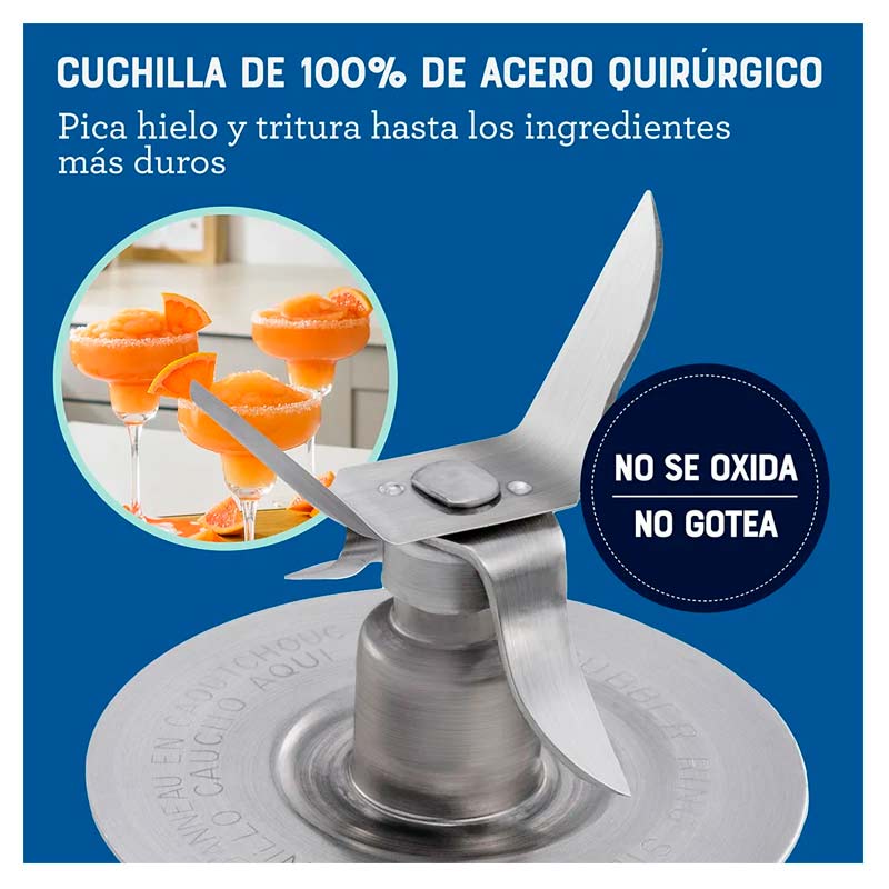 Licuadora Oster clásica BLSTBPST 1 Velocidades Jarra de Vidrio 1.5 Lt Negro 1000 W