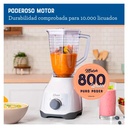 Licuadora Oster BLSTKAPWRD 2 Velocidades Jarra de Plástico 1.25 Lt Blanco 800 W