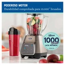 Licuadora Oster Xpert Series Blend-N-Go BLST3BCPG2 3 Velocidades Jarra de Vidrio 2 Lt Gris 1500 W +  Vaso Blend-N-Go