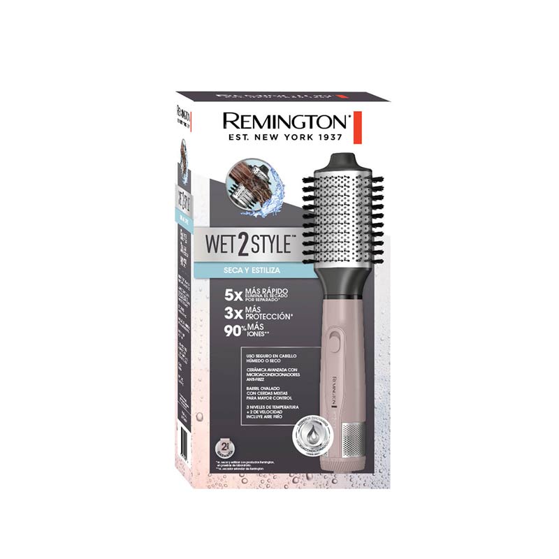 Cepillo para Cabello  Remington de Aire Wet2Style Rosa