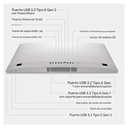 Computadora AIO Dell Inspiron 5352 24" Core 5 120U 16GB RAM 512GB SSD W11 Home Teclado Ingles