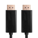 Cable Displayport Unno Tekno CB4060BK1.8 Metros Negro