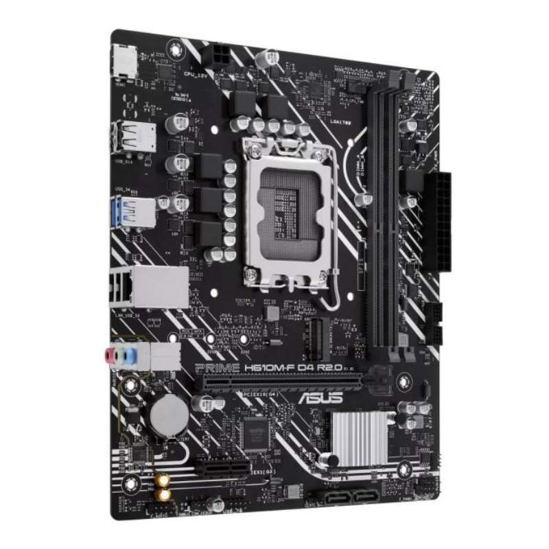 Motherboard ASUS PRIME H610M-F D4 Socket LGA1700 14th, 13th y 12th Gen 2xDDR4 mATX