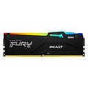 Memoria RAM DDR5 DIMM 16GB Kingston Fury Beast RGB Disipador 5200MHz CL40