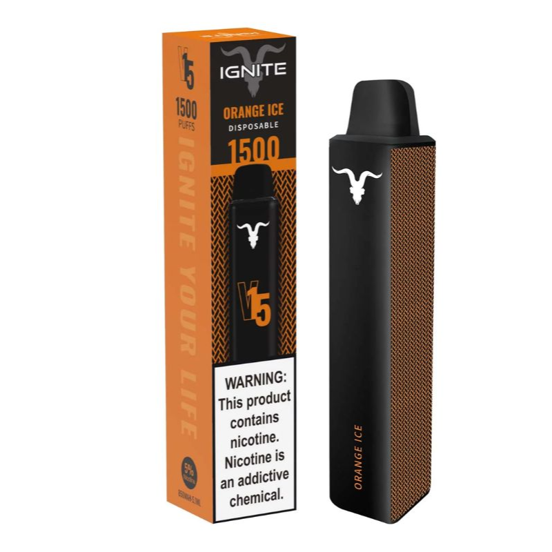 Vape Electronico Ignite V15 1500 Puffs Nic 5g Orange Ice