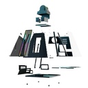 Case Gaming Pilas Gran Jaguar F951 CKD RGB Vidrio Templado ATX Negro Desarmado (Sin Fuente)