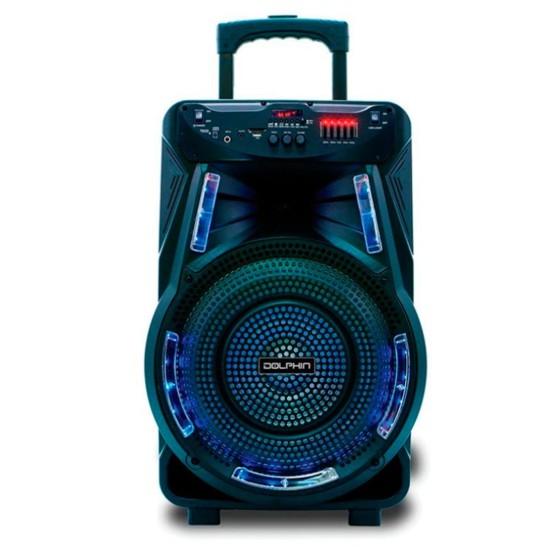 Bocina Bluetooth Dolphin SP-17RBT Trolley 15" con Micrófono 80 RMS Negro