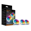 Kit de 3 Ventiladores Cougar APOLAR 120mm ARGB Blanco