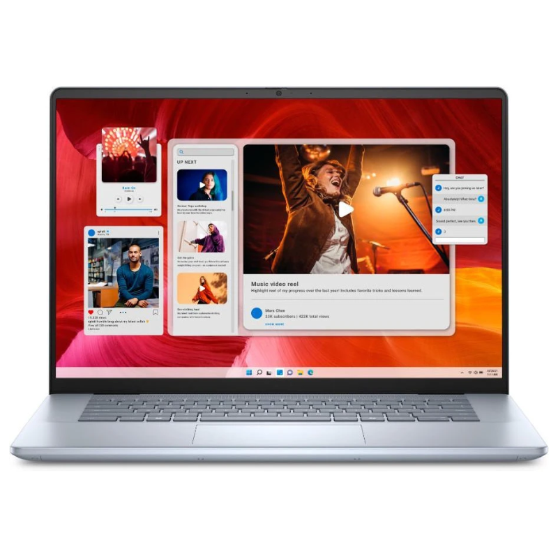 Laptop Dell Inspiron 7640 16" Ultra Core 9 185H 16GB RAM 512GB SSD W11 Home Gris Claro Teclado Inglés