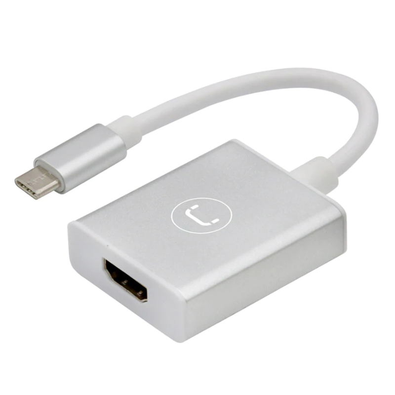 Adaptador Unno Tekno USB-C a HDMI 4k AD3001SV Macho-Hembra Plateado