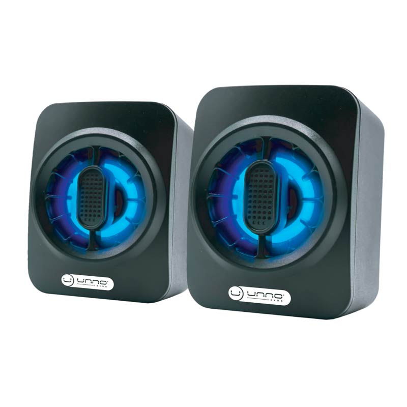 Bocina 2.0 Unno Tekno SP9025BK 6W Negro