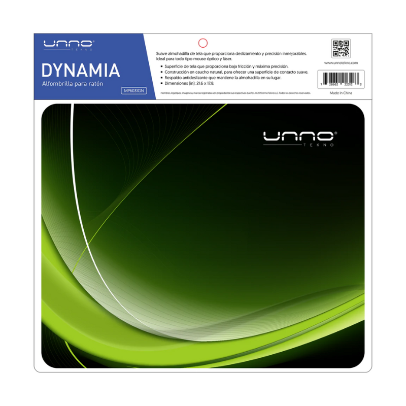 Mousepad Unno Tekno Dynamia Verde