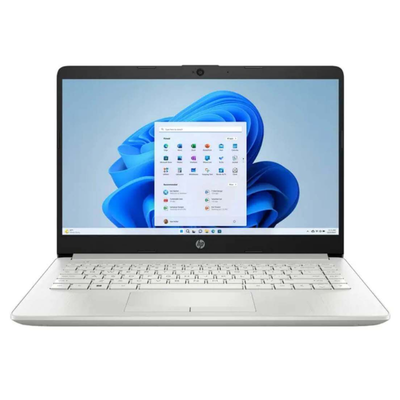 Laptop HP 14-CF2733 14" Celeron N4120 4GB RAM 64GB W11S Home Gris Teclado Inglés