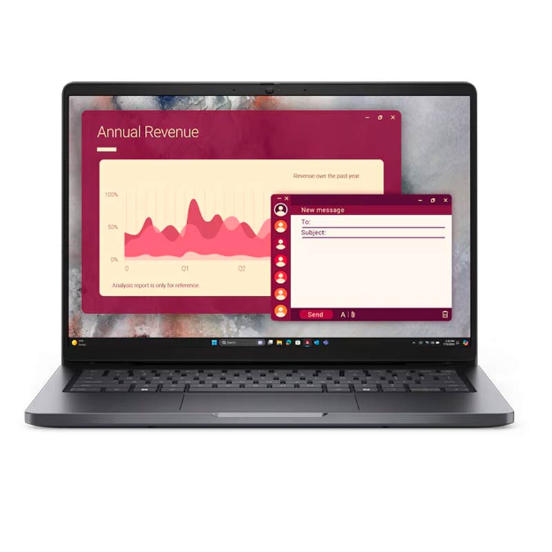 Laptop Dell Pro 14″ Core 5-120U 16GB RAM 512GB SSD W11 Pro Negra Teclado Español