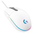 Mouse Gaming Alámbrico Logitech G203 LIGHTSYNC Blanco 8000DPI 6 Botones
