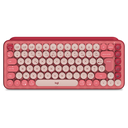 Teclado Mecánico Inalámbrico Logitech POP Heartbreaker Fucsia-Rosado Español
