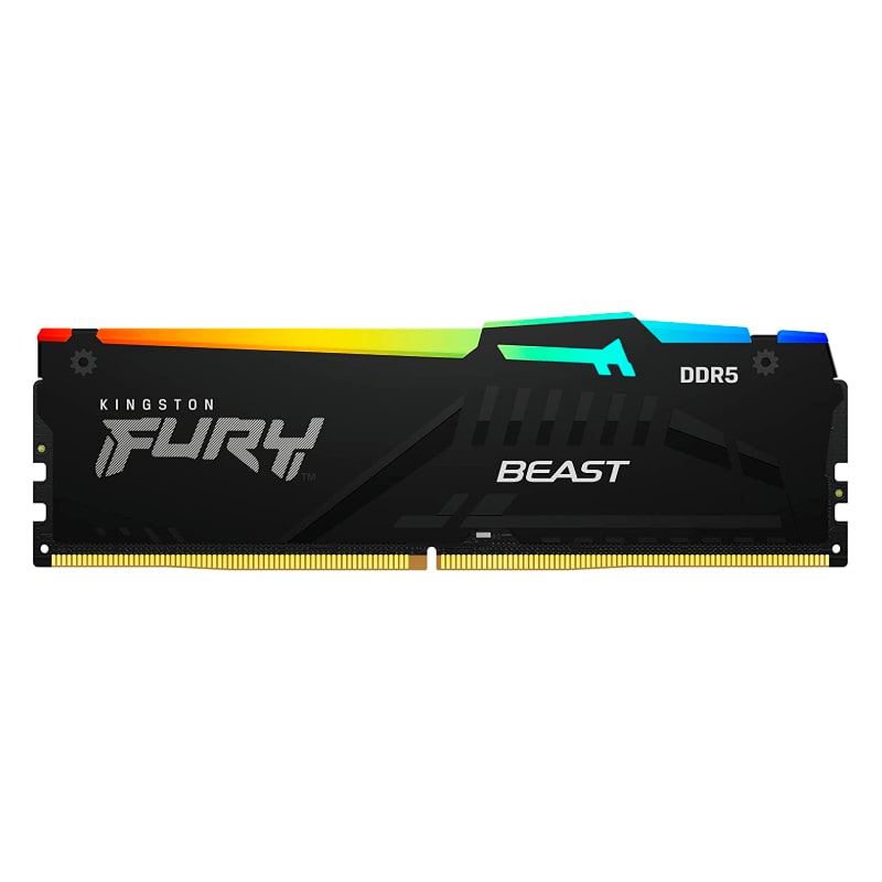 Memoria RAM DDR5 DIMM 16GB Kingston Fury Beast RGB Disipador 5200MHz CL40