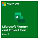 Licencia Microsoft Planner and Project Plan 3 CSP 1 Año