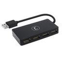 Hub Unno Tekno 4 Puertos USB 2.0 Negro