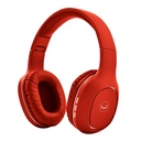 Audífonos Tipo Headset Unno Tekno Bluetooth 3.5mm HS7408RD Ovala 5.0 con Micrófono Rojo